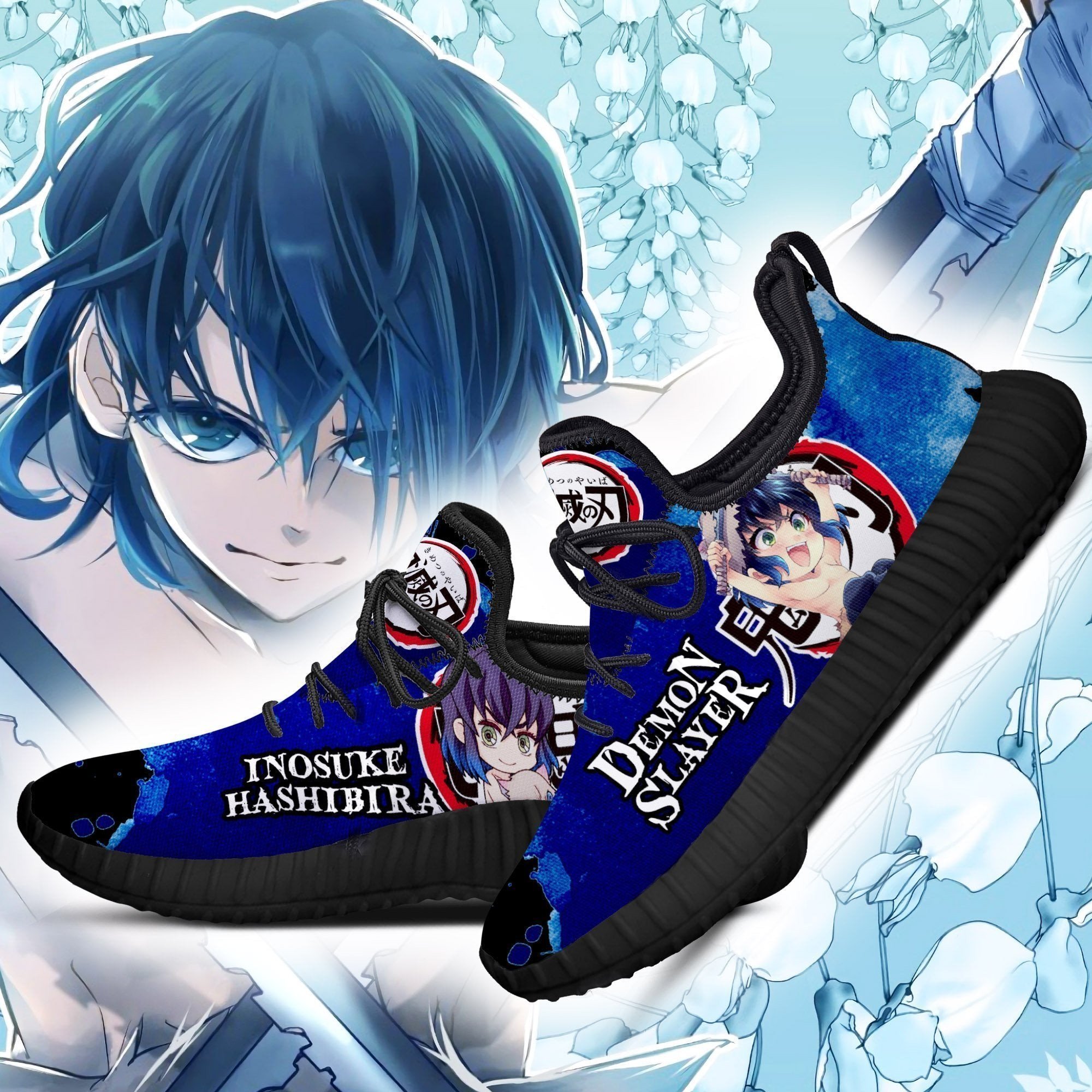 Inosuke Reze Shoes Demon Slayer Anime Sneakers Fan Gift Idea