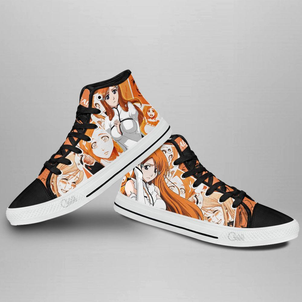 Inoue Orihime High Top Shoes Custom Bleach Anime Sneakers