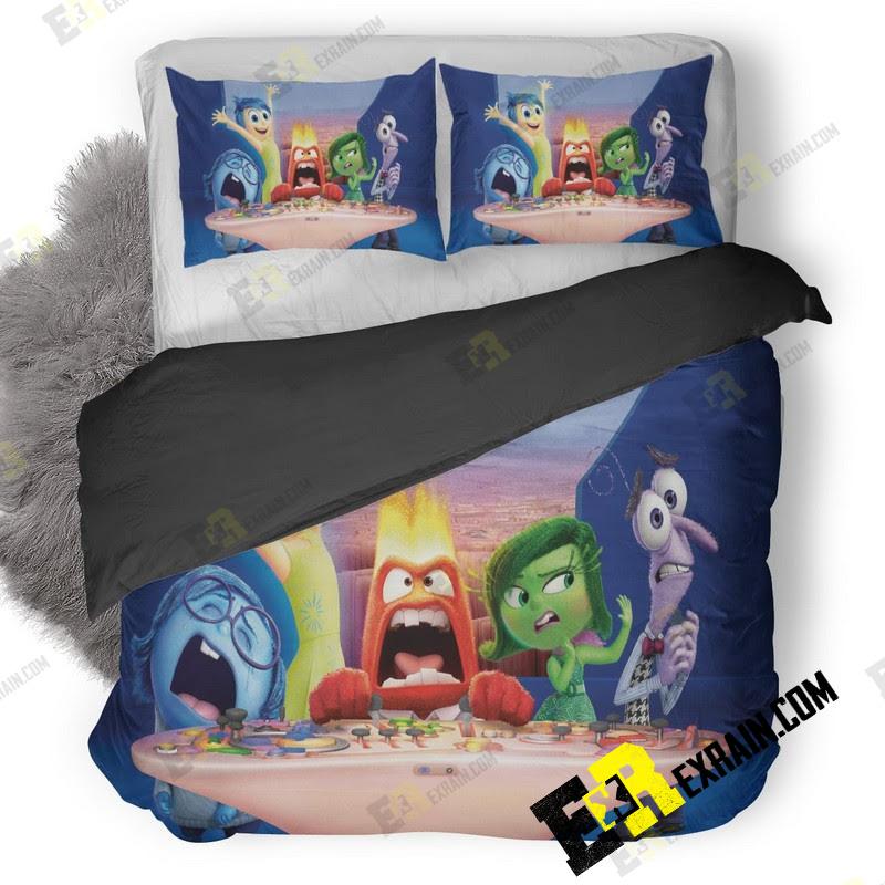 Inside Out Movie Characters Qhd 3D Customized Duvet Cover Bedding Set