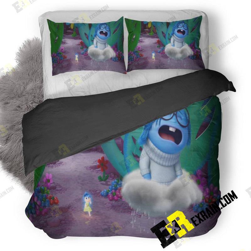 Inside Out Sadness Crying Hd 3D Customized Duvet Cover Bedding Set