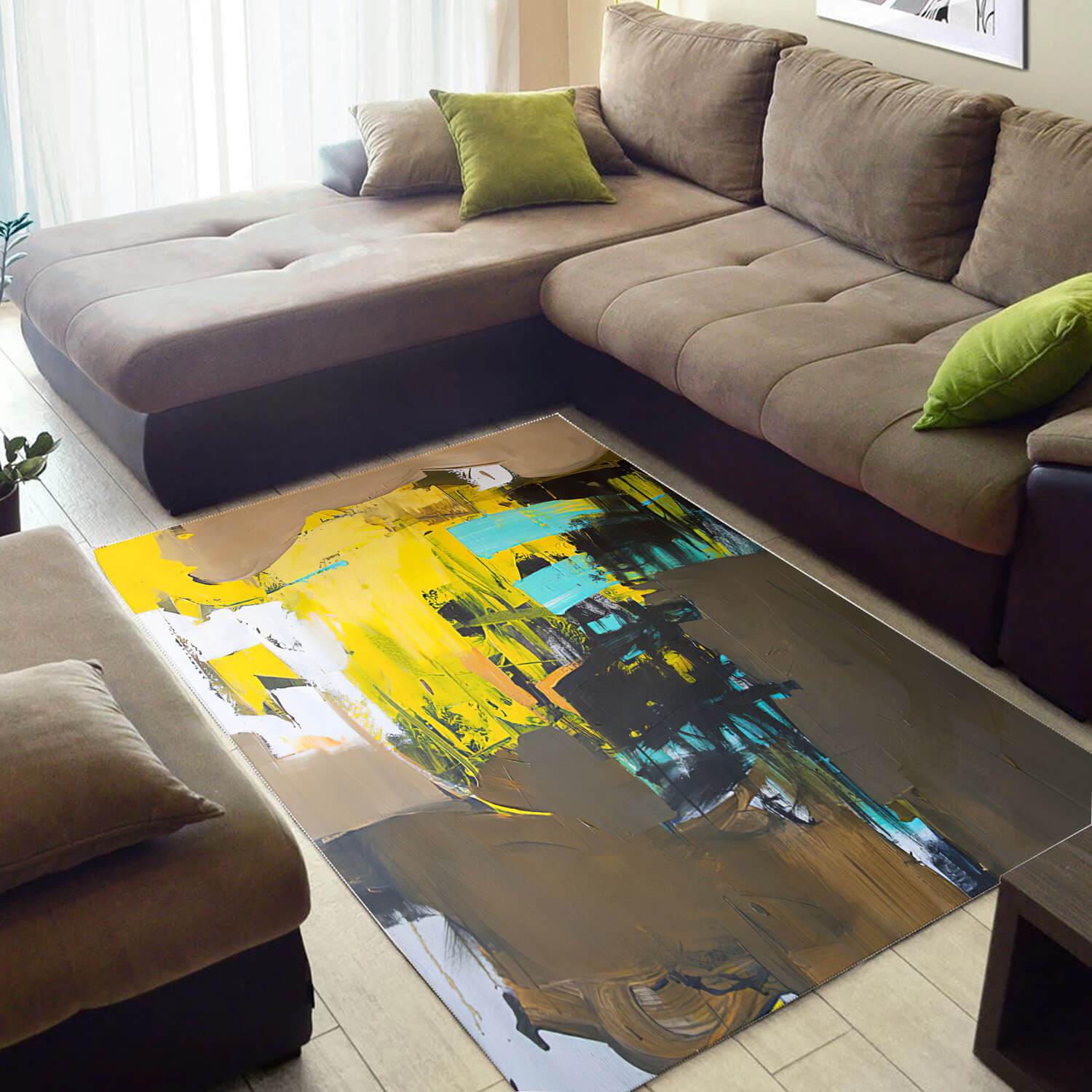 Inspired African Abstract American Seamless Pattern Design Floor Carpet Living Room Rectangle Rug