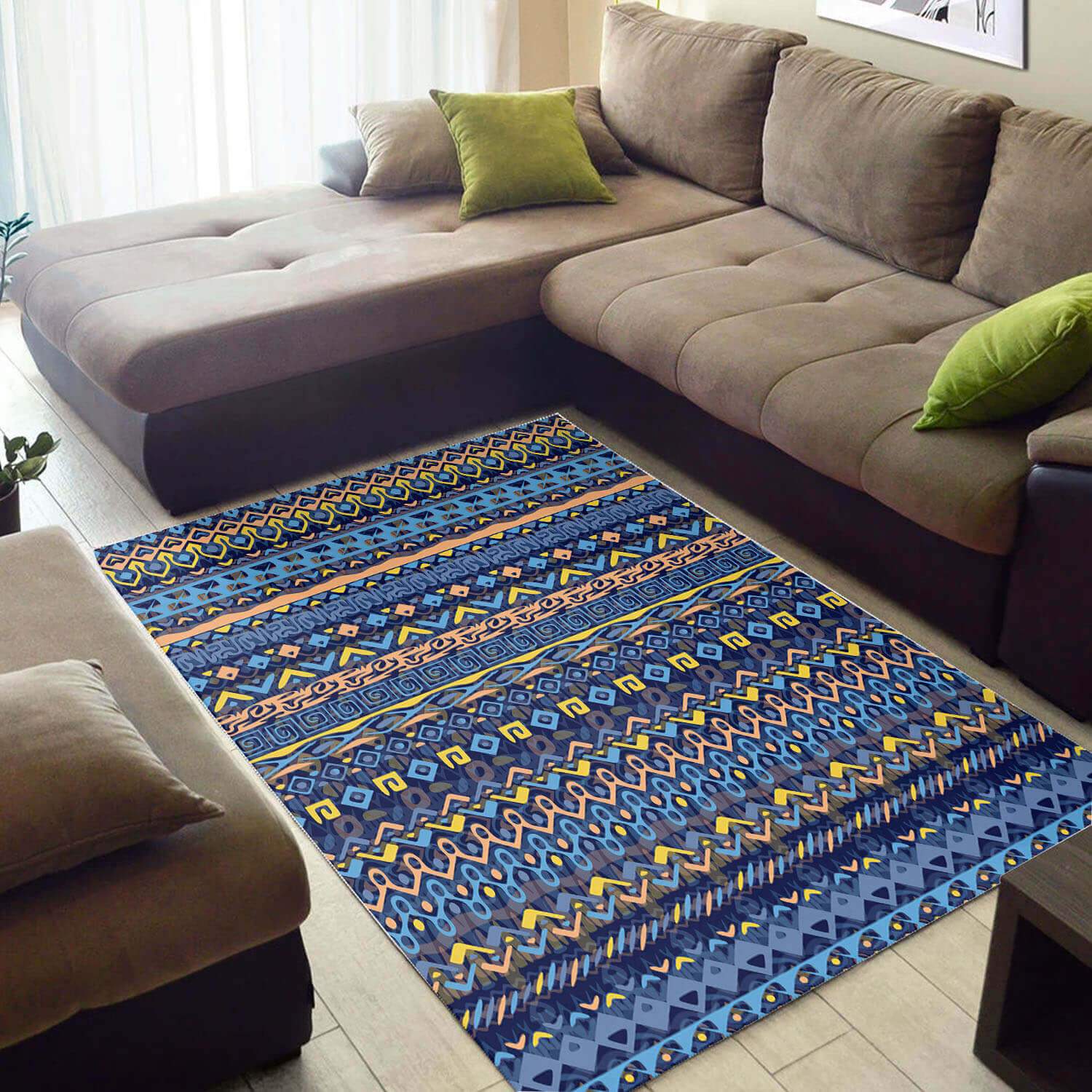 Inspired African Adorable Afrocentric Art Design Floor House Rectangle Rug