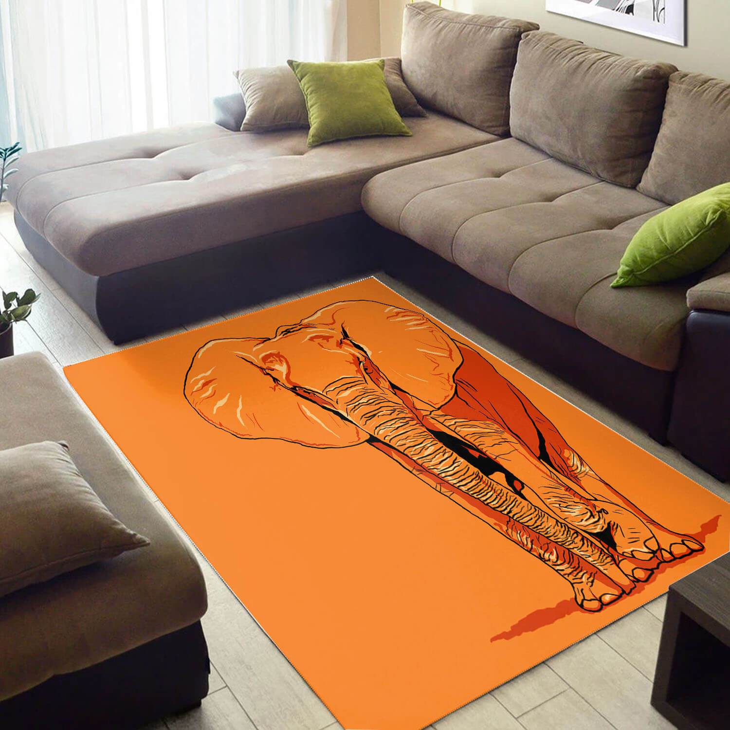 Inspired African American Beautiful Style South Animals Floor Home Rectangle Rug