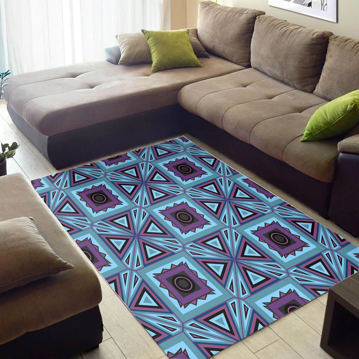Inspired African American Modern Print Ethnic Seamless Pattern Carpet Home Rectangle Rug