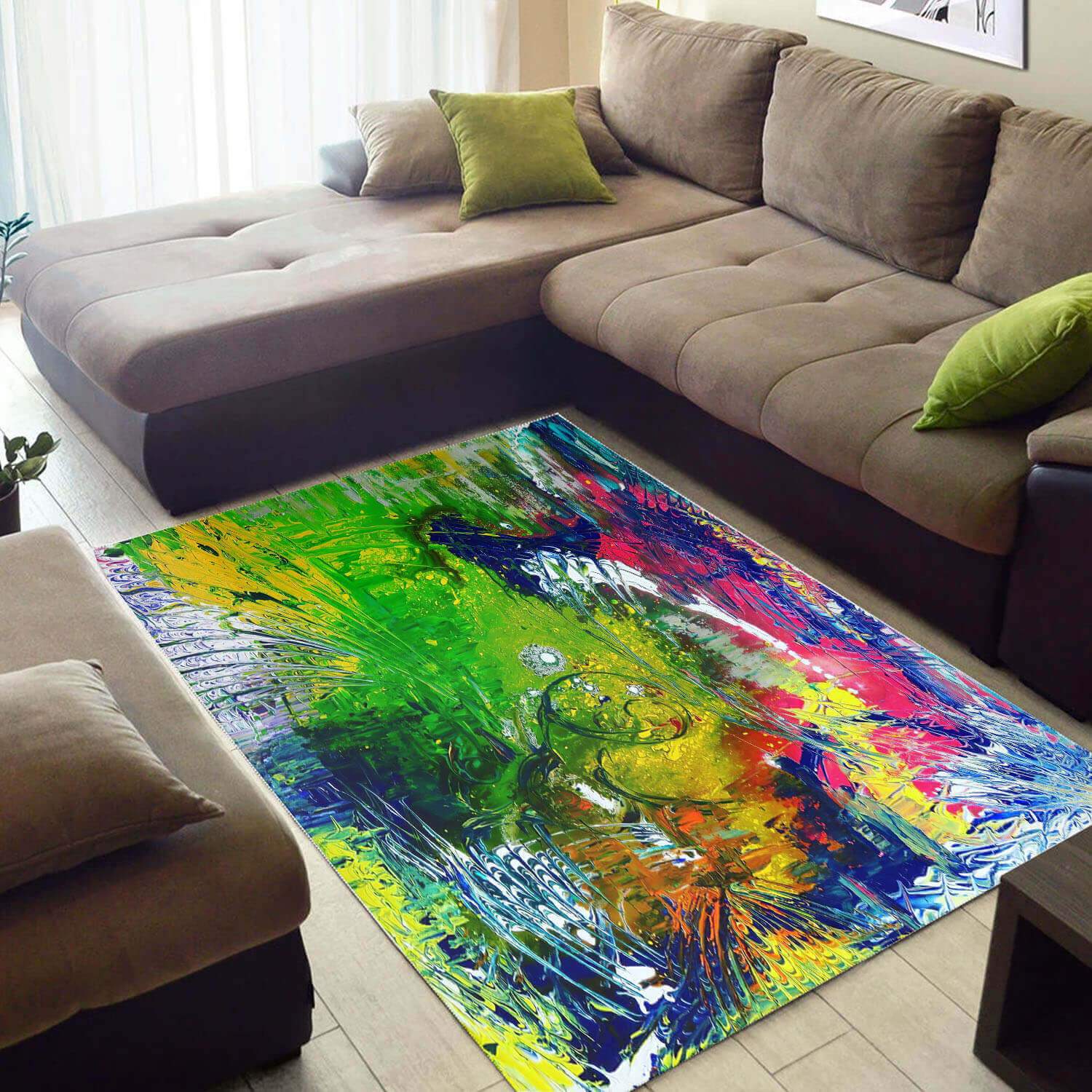 Inspired African American Trendy Art Afrocentric Pattern Carpet Living Room Rectangle Rug