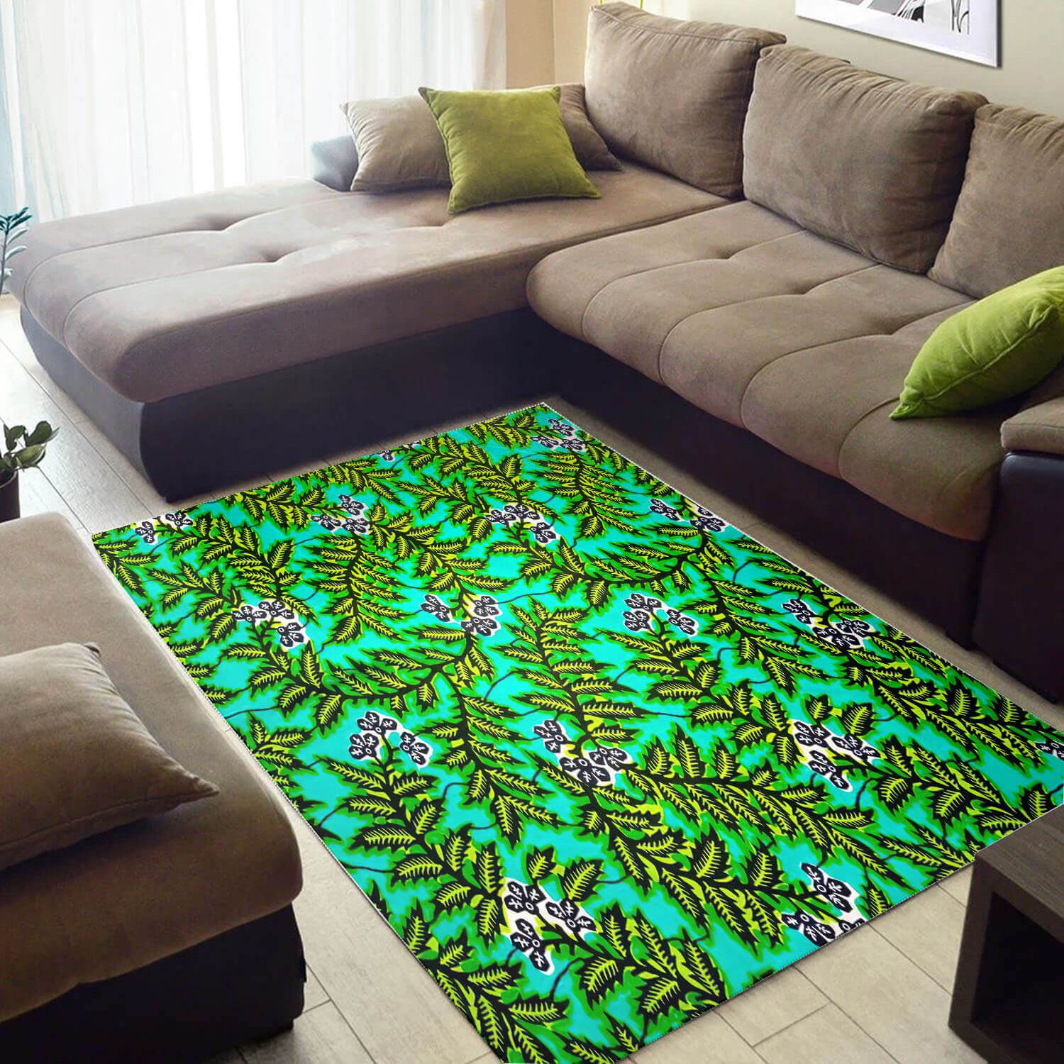Inspired African Awesome Afrocentric Art Style Area Living Room Rectangle Rug