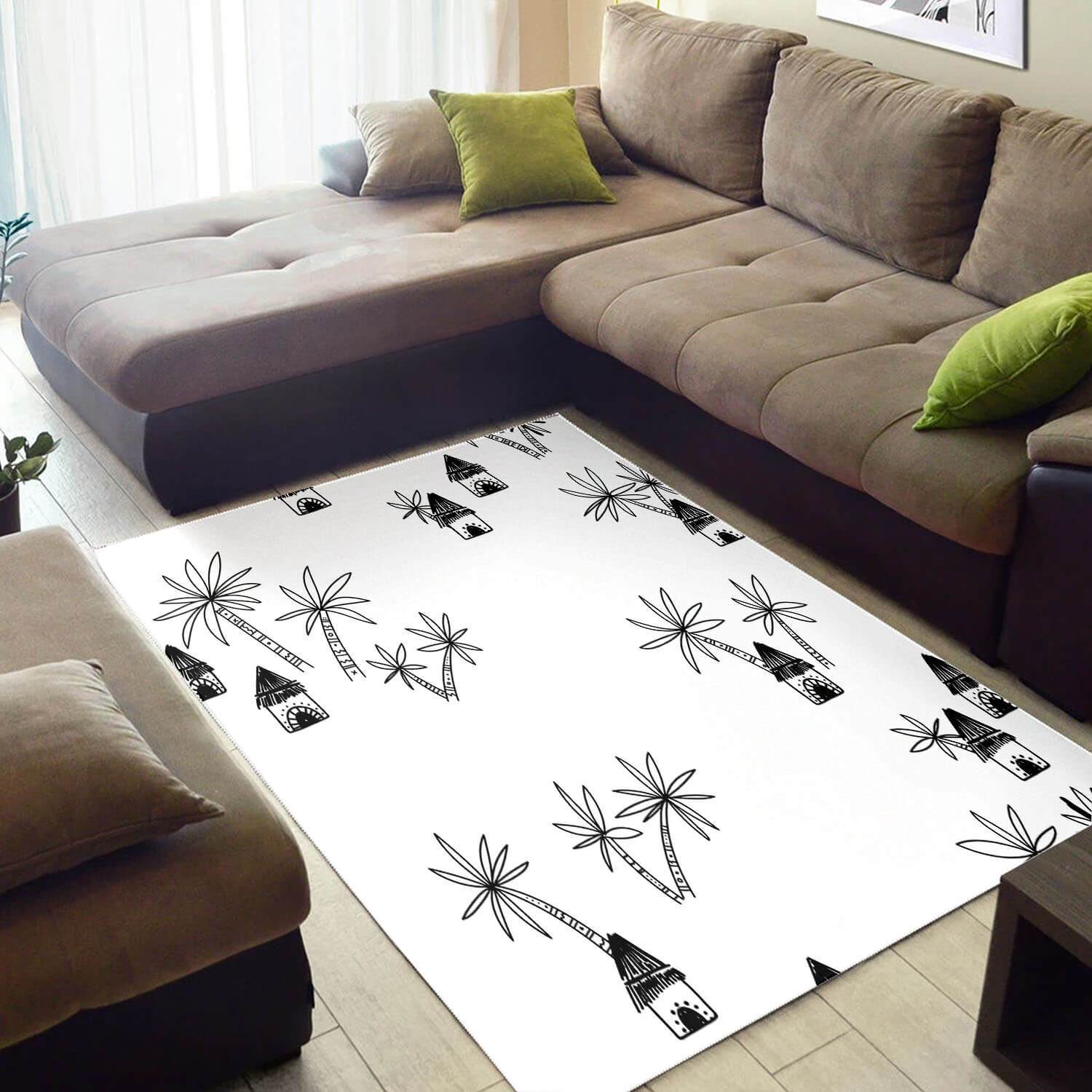 Inspired African Beautiful American Black Art Ethnic Seamless Pattern Design Floor Carpet Themed Home Rectangle Rug