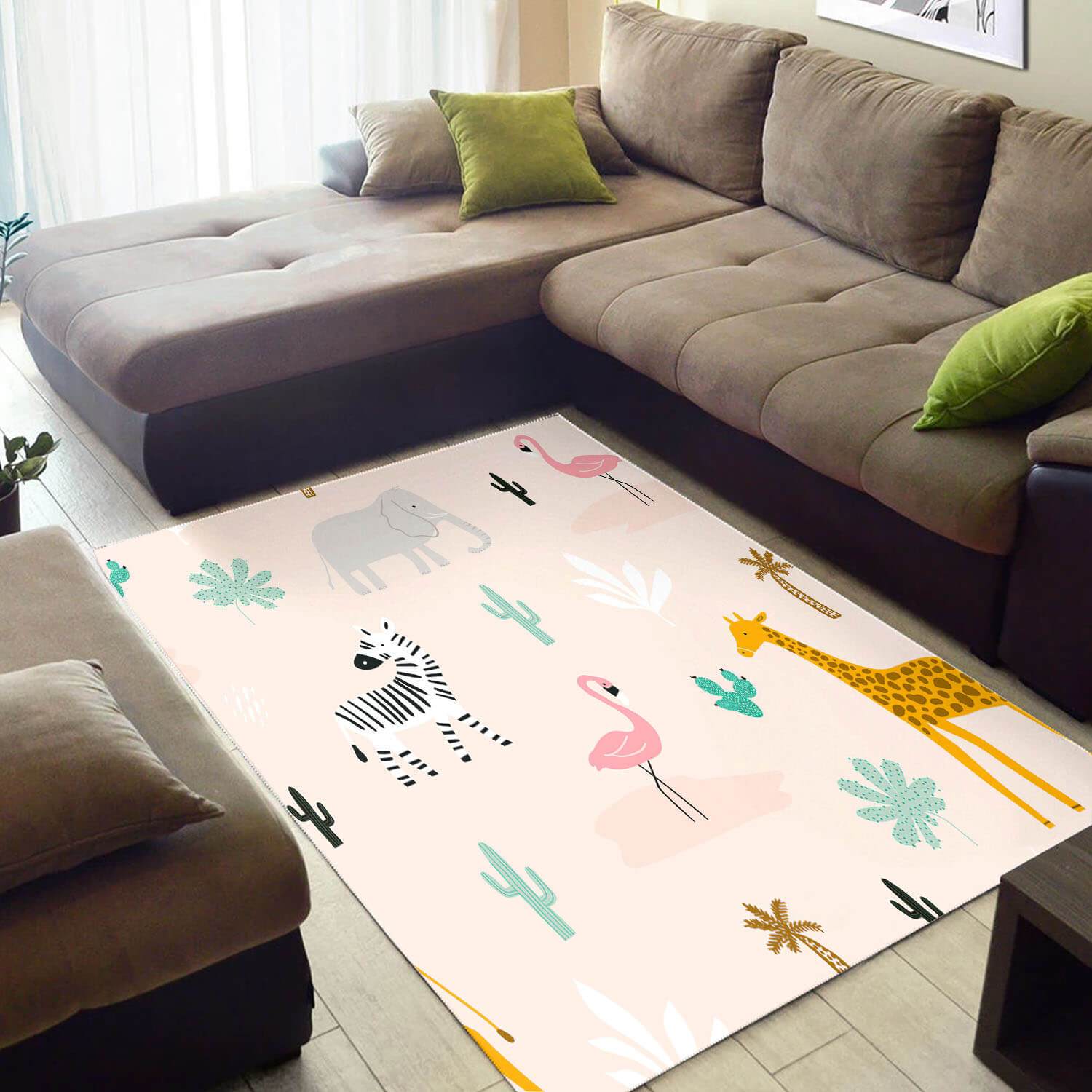 Inspired African Colorful Seamless Pattern Carpet Home Rectangle Rug