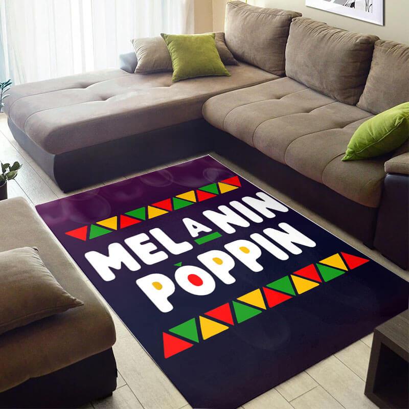 Inspired African Fancy American Art Afro Lady Melanin Poppin Large Carpet Home Rectangle Rug