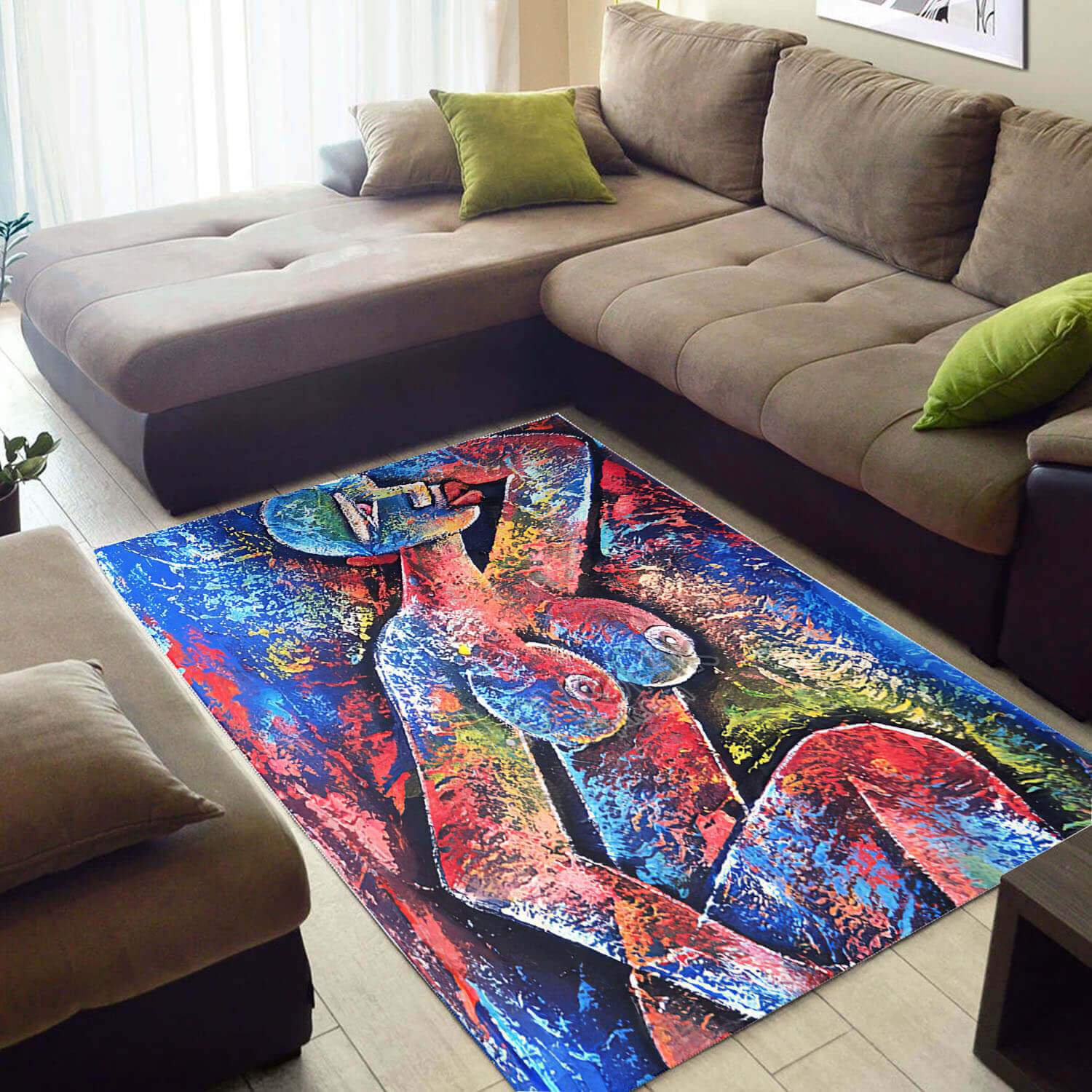 Inspired African Fancy Melanin Woman Design Floor Home Rectangle Rug