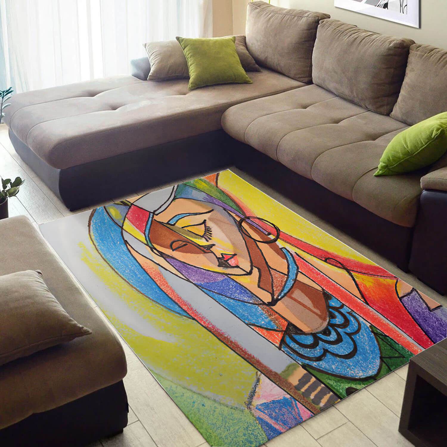 Inspired African Fancy Queen Large Style Rectangle Rug