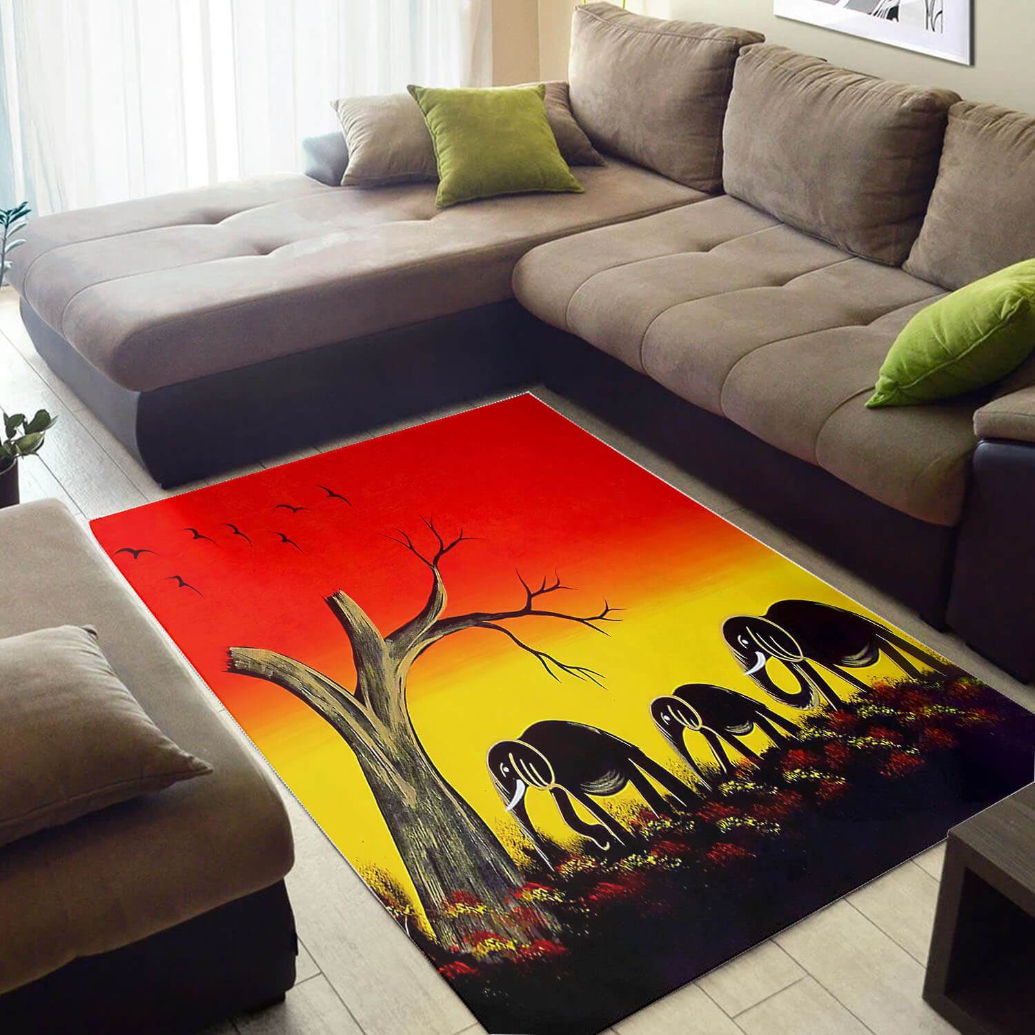 Inspired African Nice Natural Hair Afrocentric Art Style Carpet Home Rectangle Rug