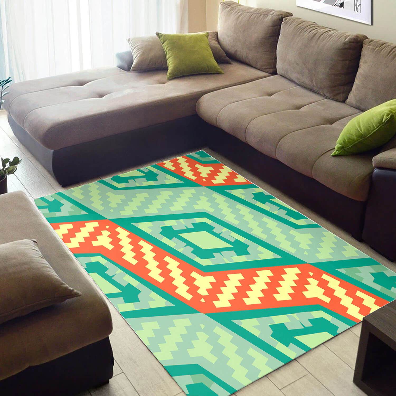 Inspired African Perfect Afro American Afrocentric Pattern Art Style Floor House Rectangle Rug