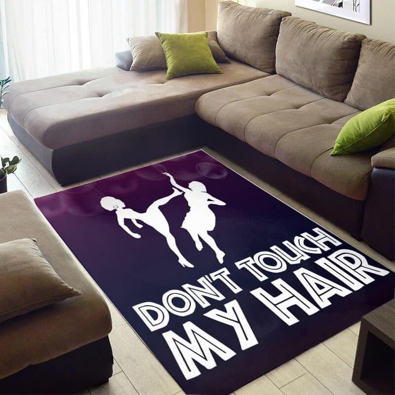 Inspired African Pretty American Black Art Melanin Girl Pride Style Floor House Rectangle Rug