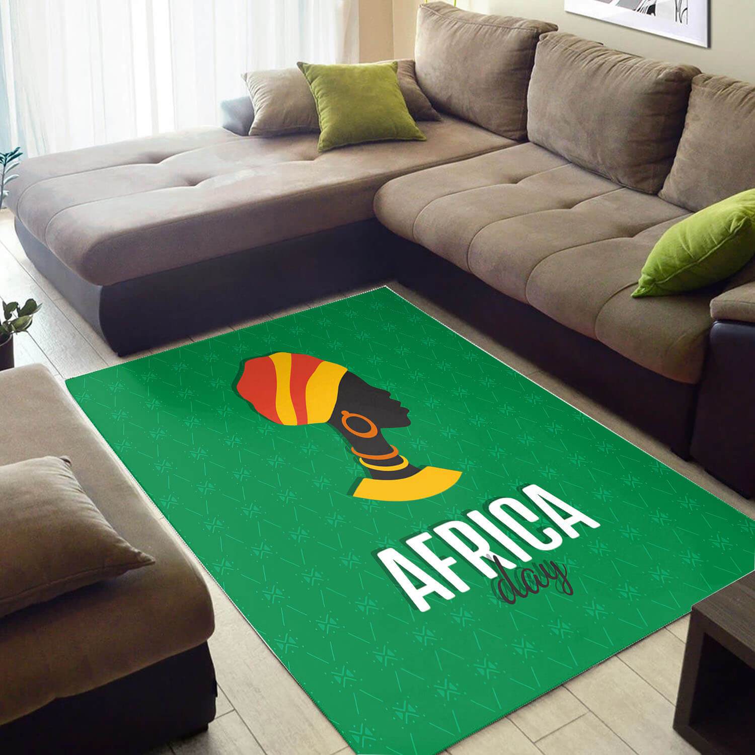 Inspired African Style Abstract Afrocentric Ethnic Seamless Pattern Design Floor Carpet House Rectangle Rug