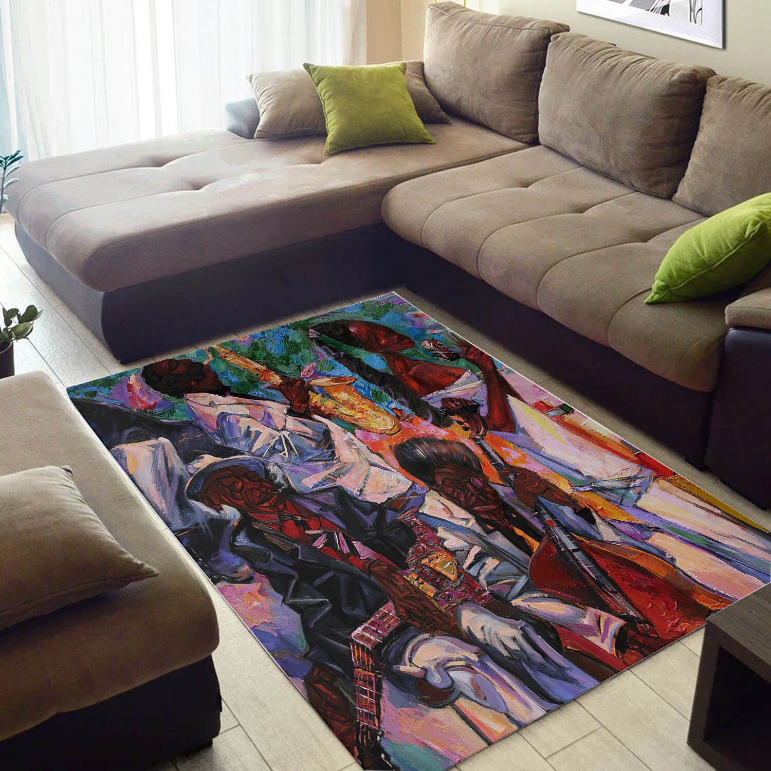 Inspired African Style Fancy Afro American Black Queen Themed Room Rectangle Rug