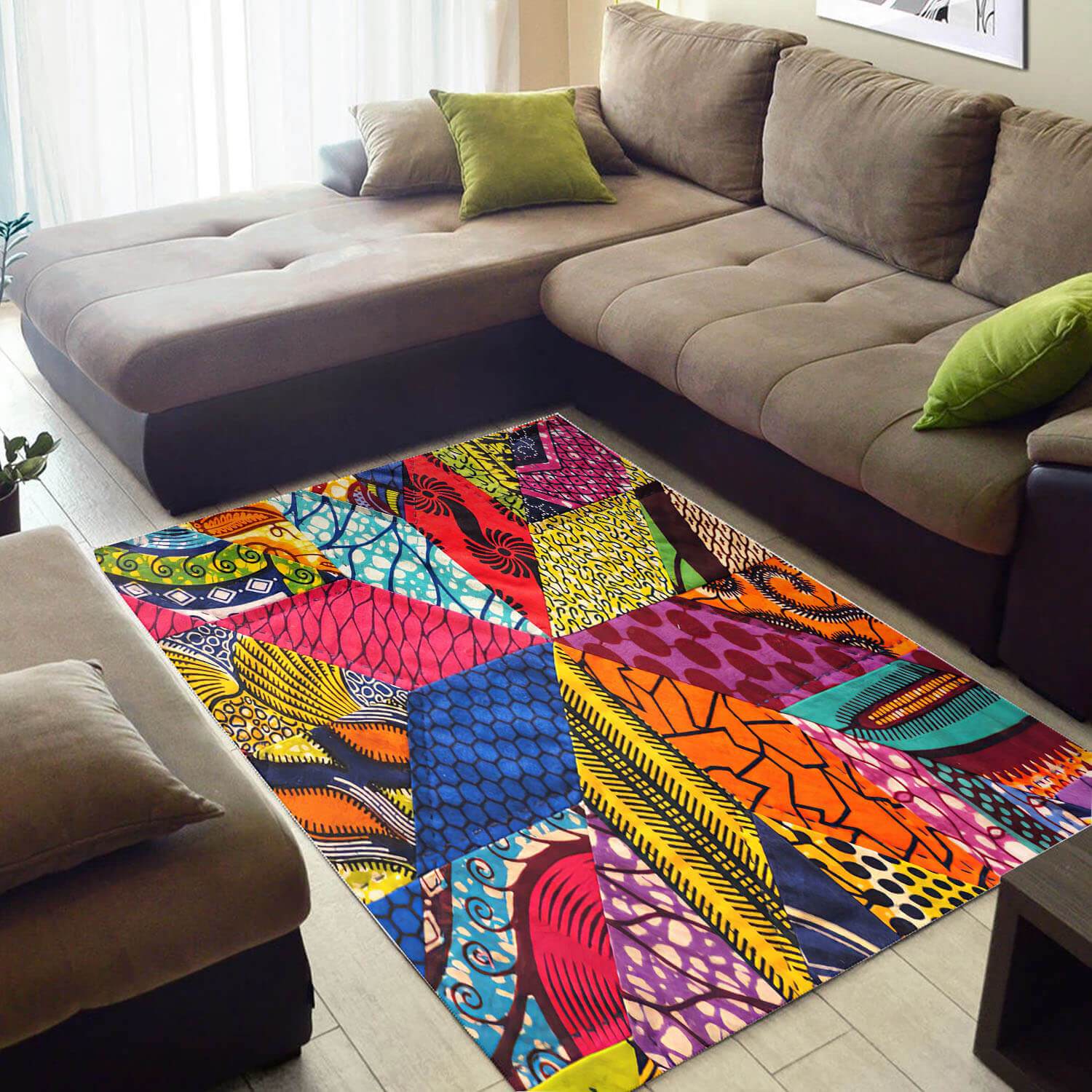 Inspired African Unique Black History Month Ethnic Seamless Pattern Large Carpet House Rectangle Rug