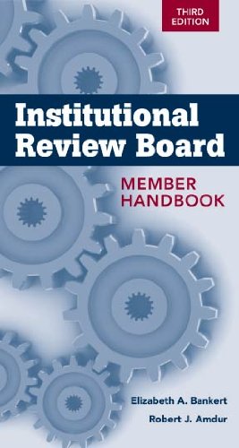 Institutional Review Board: Member Handbook: Member Handbook (PDF/EPUB Version)