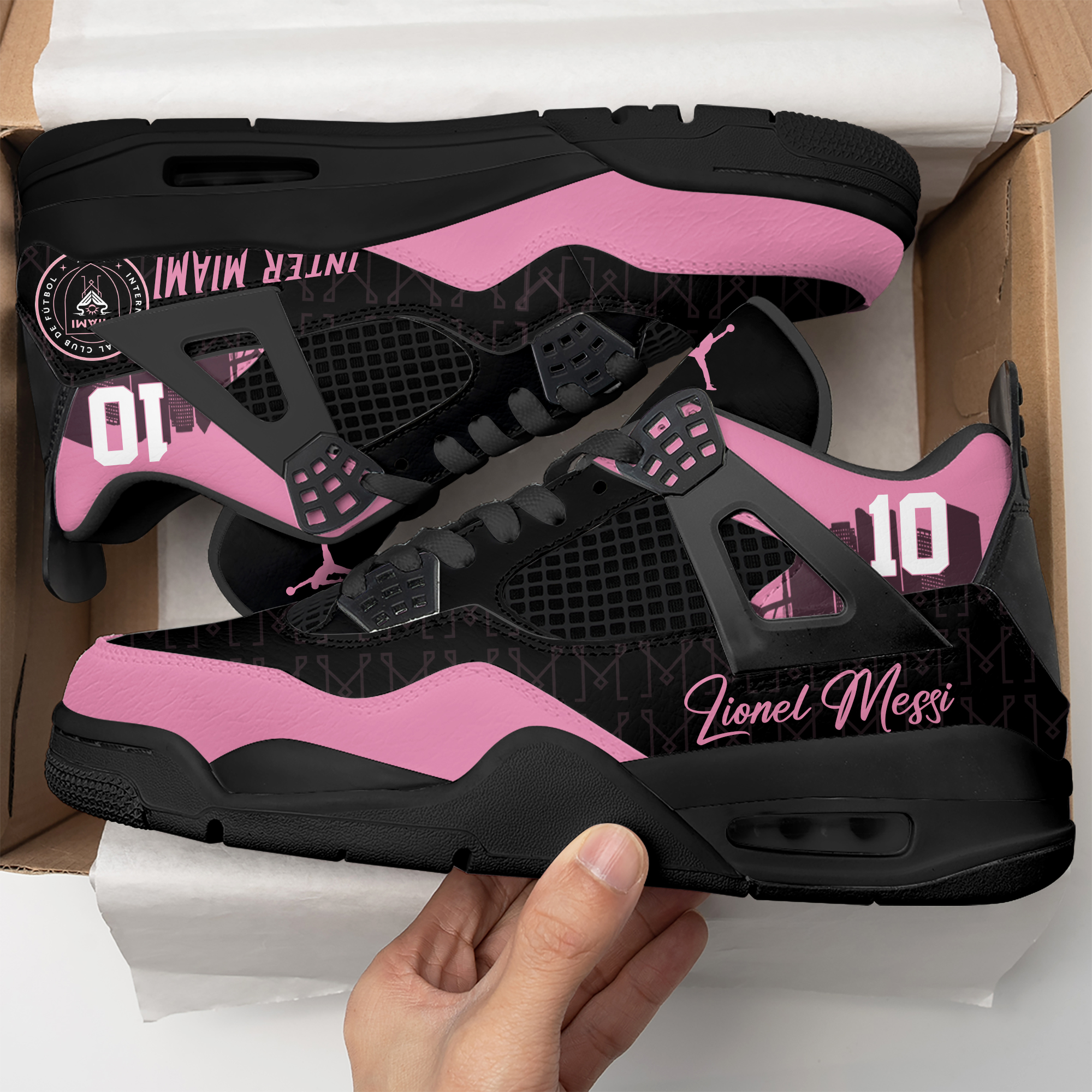 Inter Miami Leo Messi AJ4 Shoes