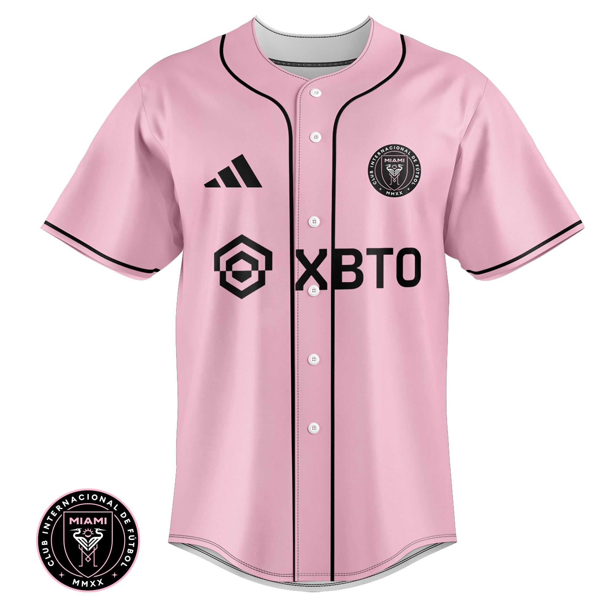 Inter Miami Leo Messi Pink Baseball Jersey Ver1