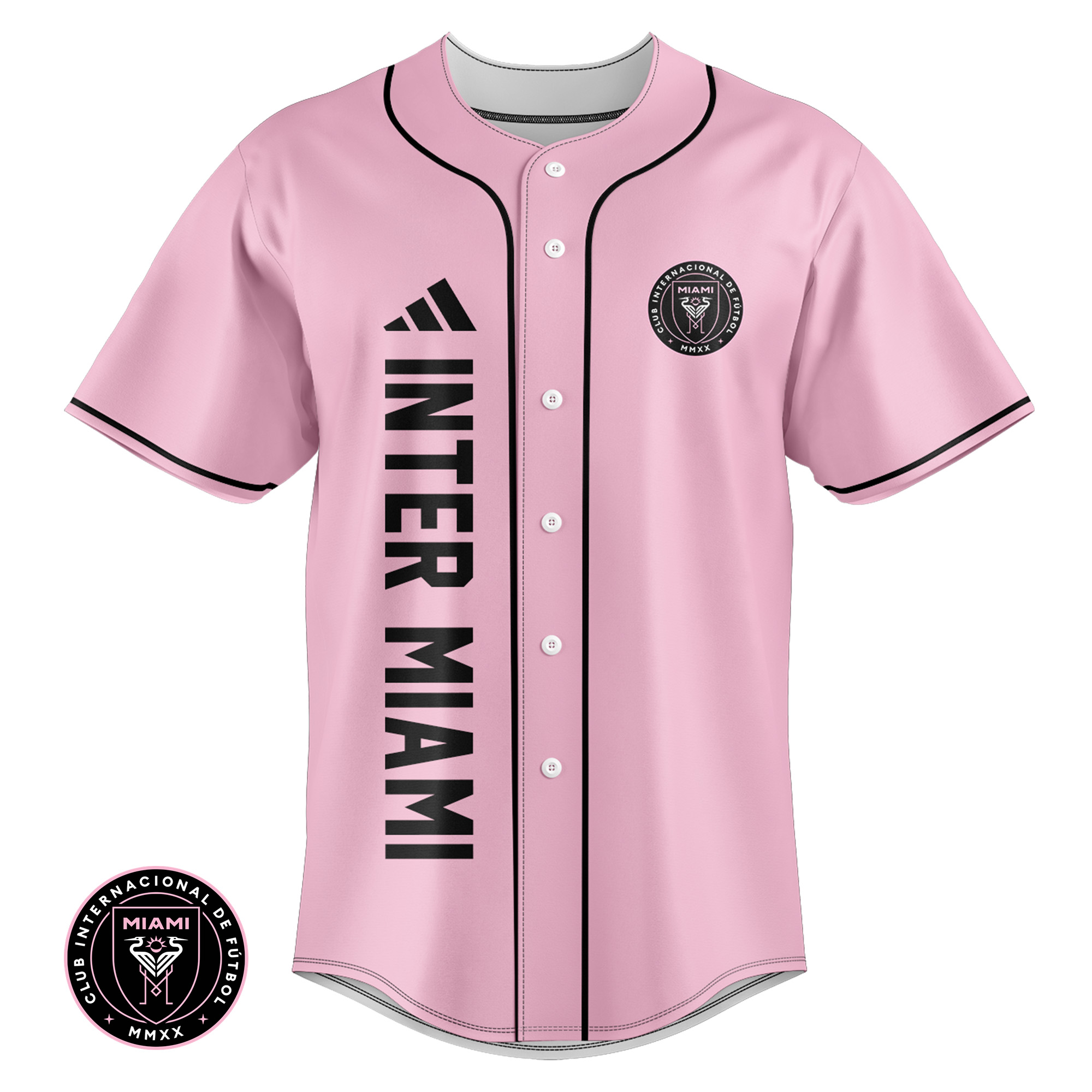 Inter Miami Leo Messi Pink Baseball Jersey Ver2