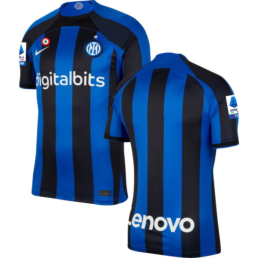 Inter Milan Serie A Patch Men 2022/23 Home Jersey – Blue