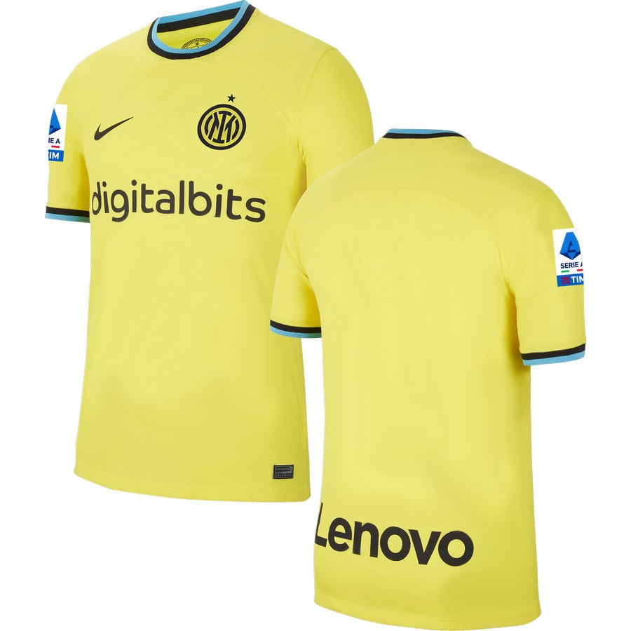 Inter Milan Serie A Patch Men 2022/23 Third Jersey – Yellow