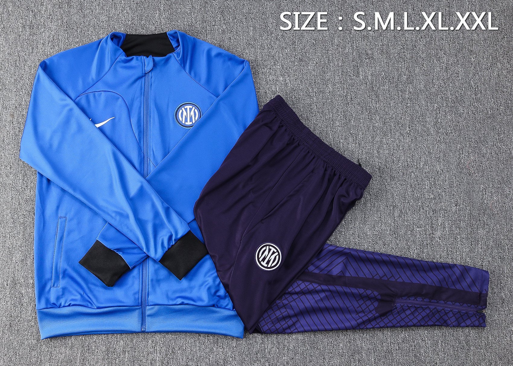 Inter Milan Training Anthem Jacket Tracksuit 2022/23- Navy/Purple