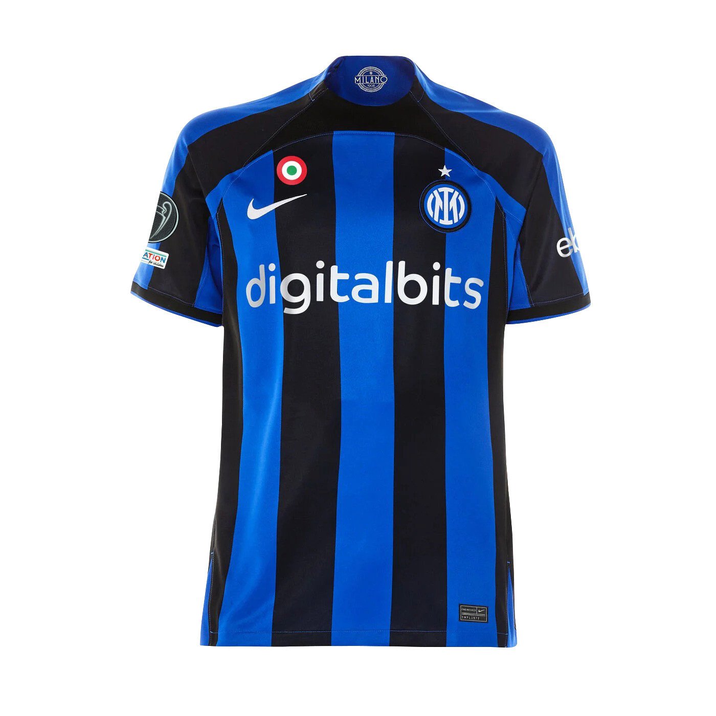 Inter Milan UEFA Champions League Signed 2022-23 Home Men Jersey