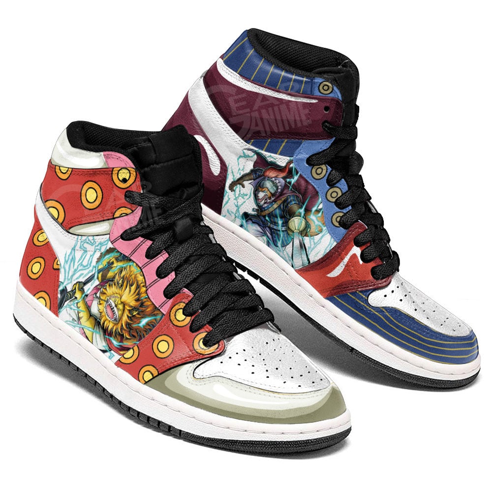 Inuarashi and Nekomamushi JD1s Sneakers One Piece Anime Shoes, Air Jordan Hightop