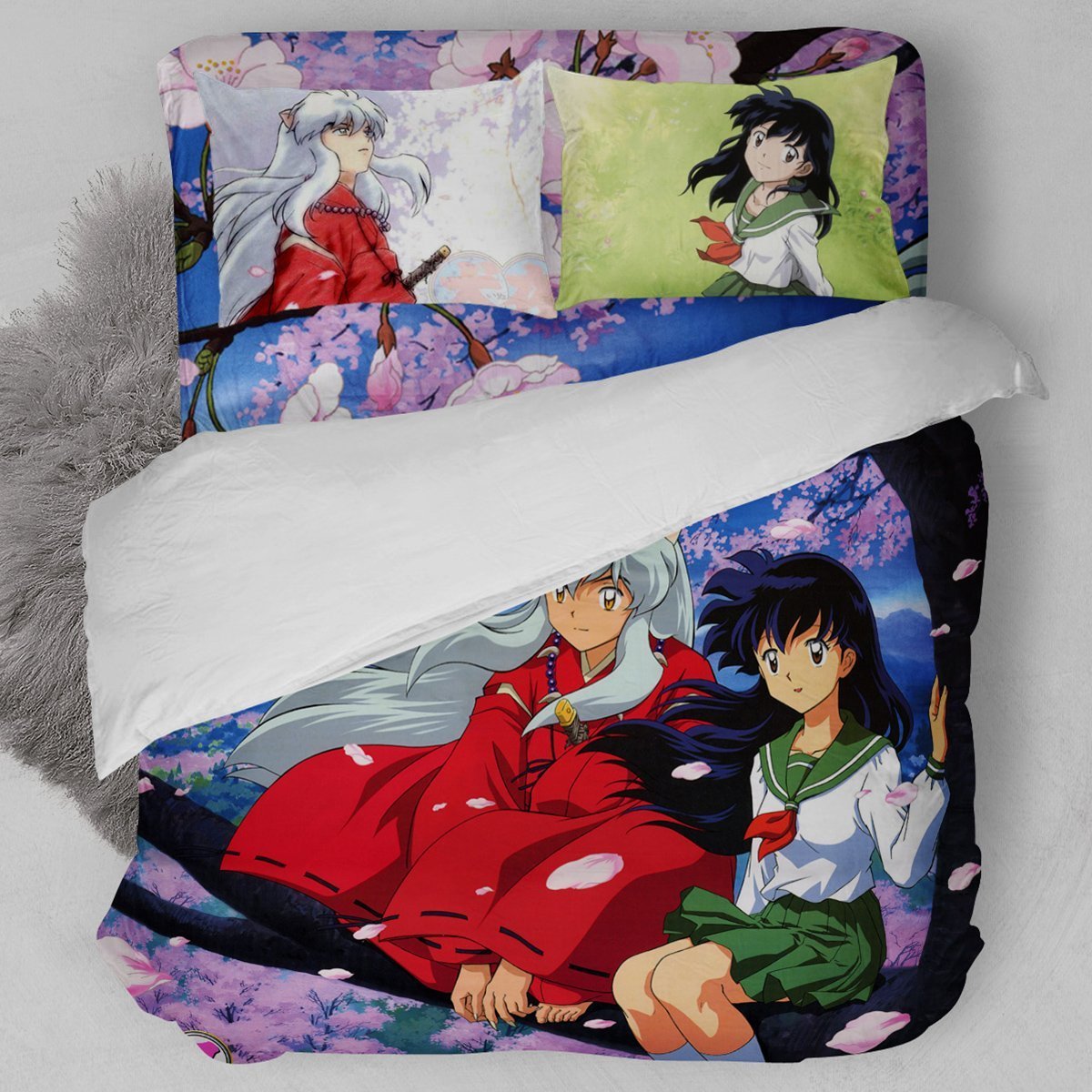 Inuyasha-Kagome Duvet Cover Bedding Set