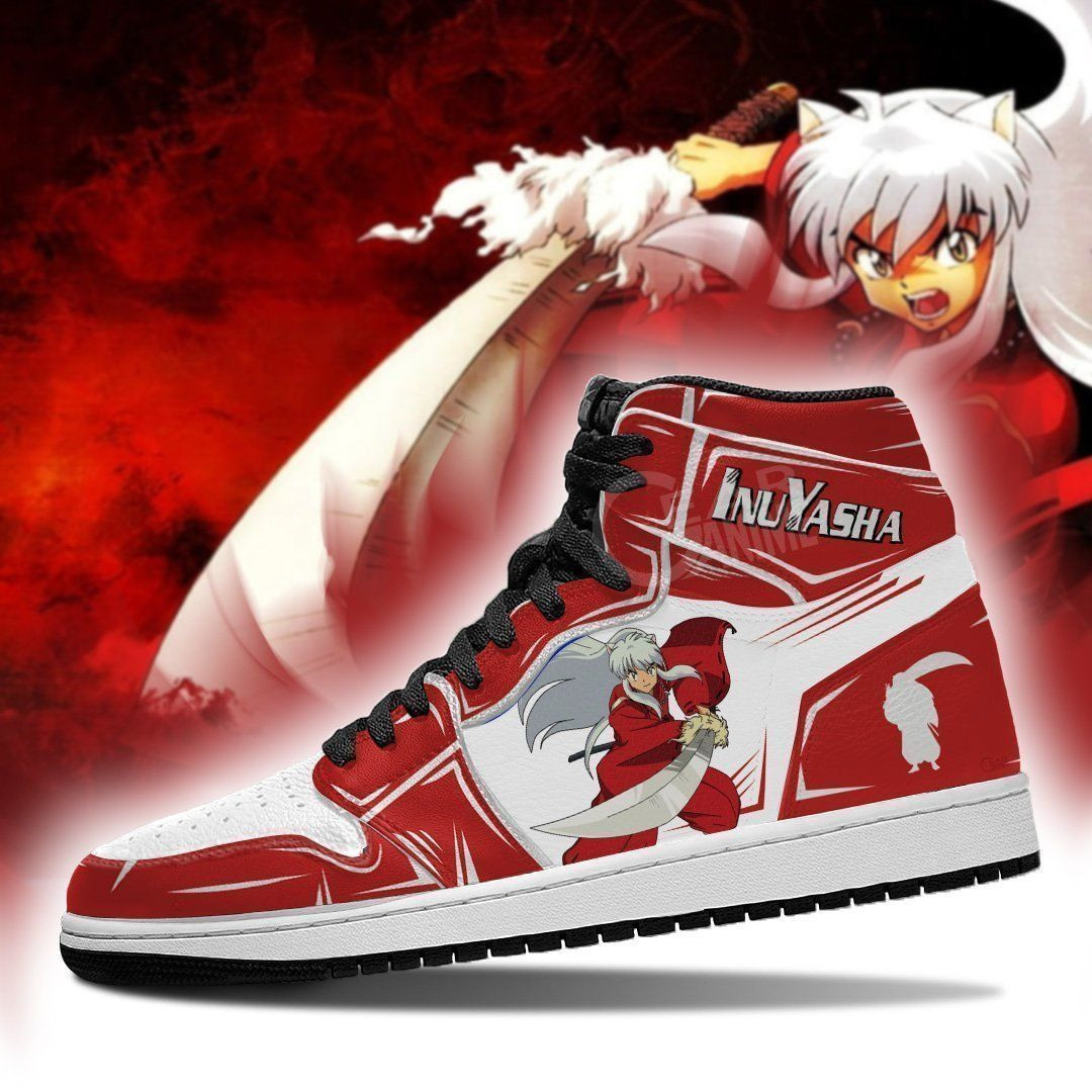 Inuyasha Fight Inuyasha Anime 1 High Top Air Jordan Sneaker, Air Jordan Hightop