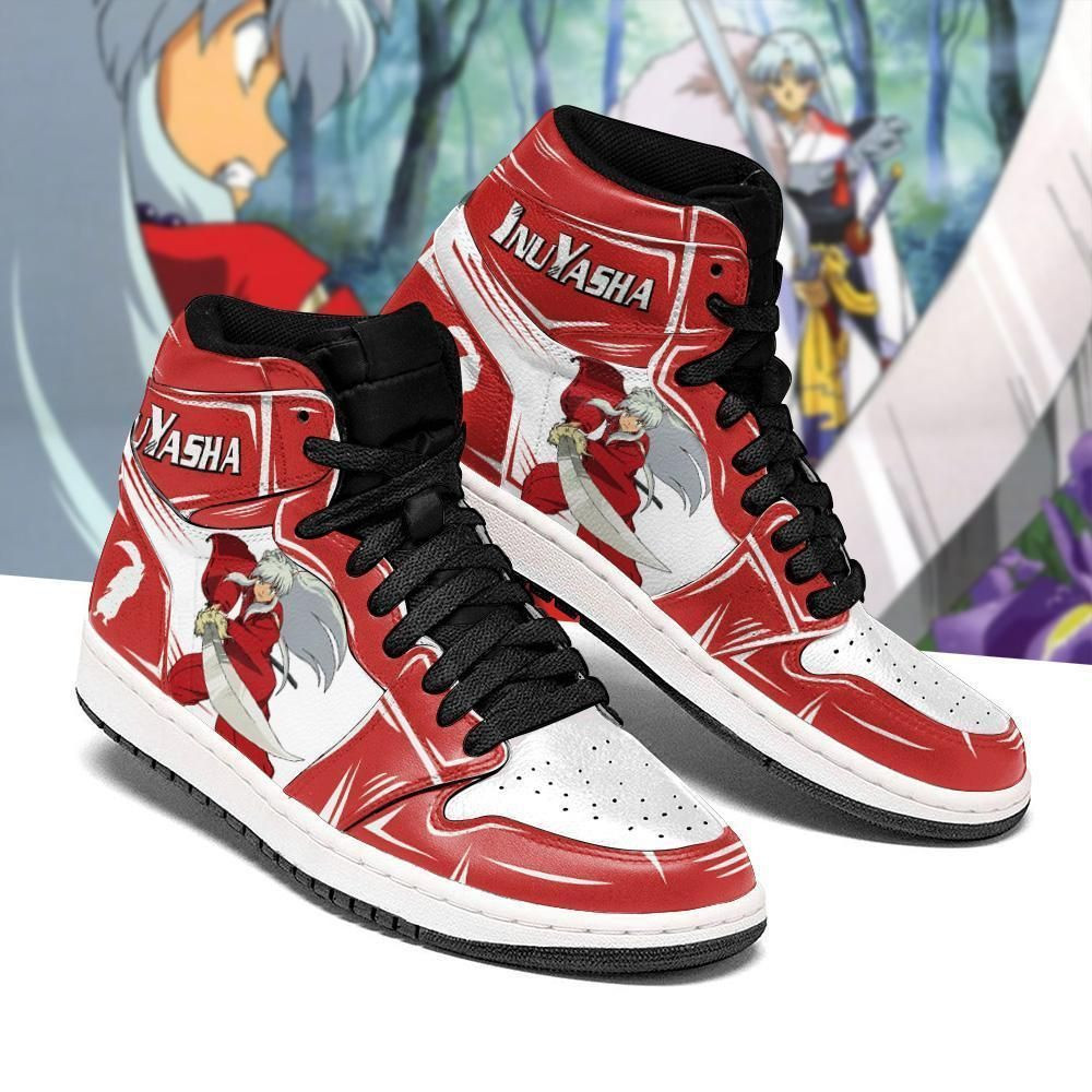 Inuyasha Fight Inuyasha Anime 1 High Top Air Jordan Sneaker, Air Jordan Hightop