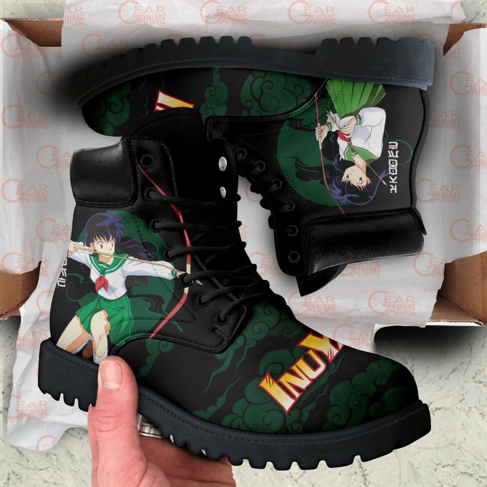InuYasha Kagome Boots Anime Custom Shoes