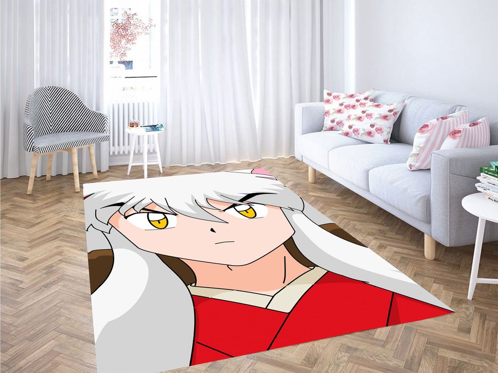 Inuyasha Old Cartoon Living Room Modern Carpet Rectangle Rug