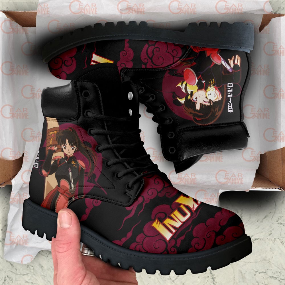 InuYasha Sango Boots Anime Custom Shoes