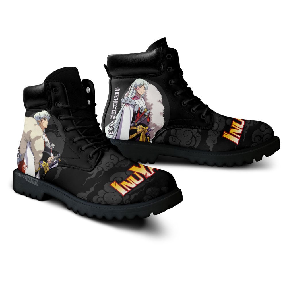 InuYasha Sesshomaru Boots Anime Custom Shoes