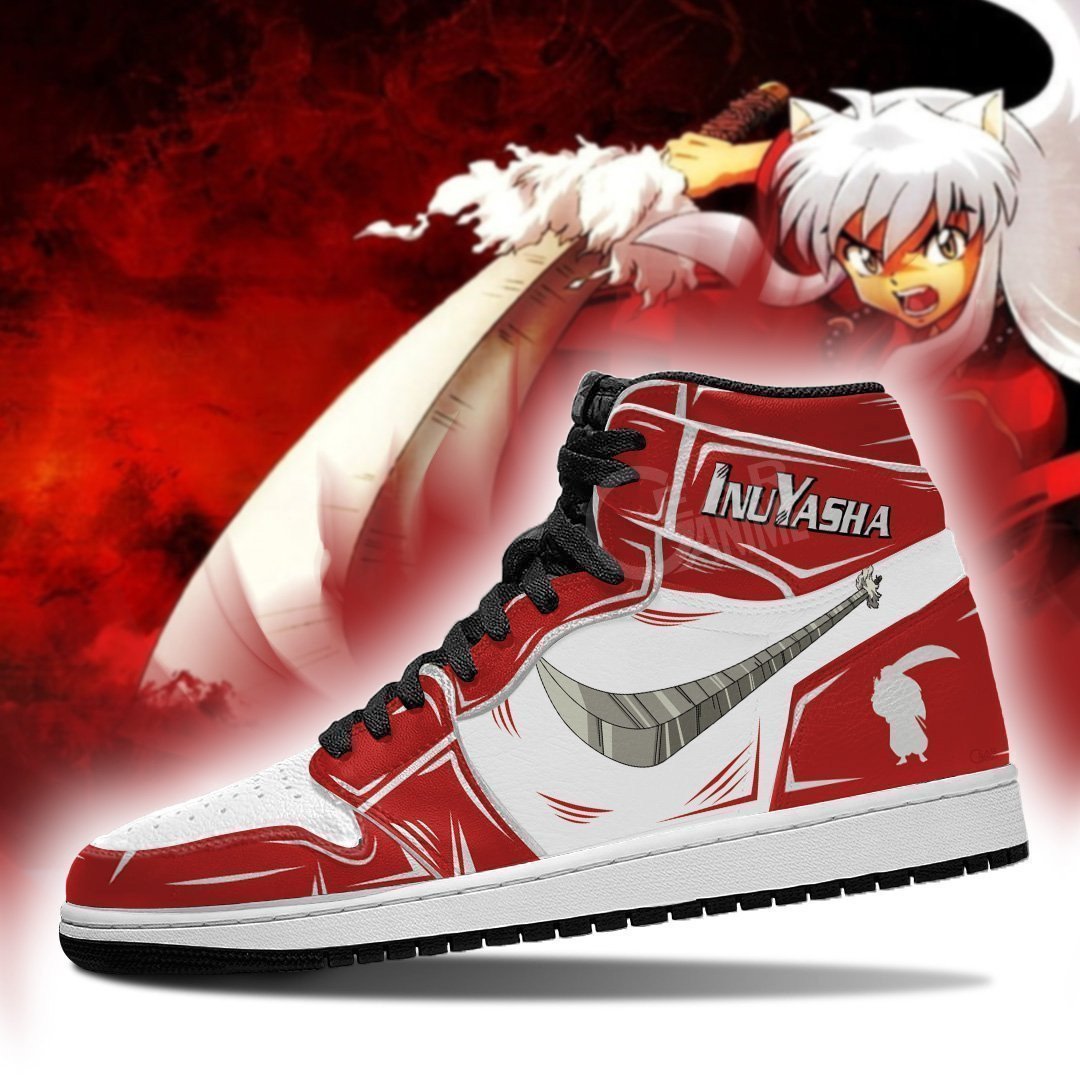 Inuyasha Tessaiga JD1s Sneakers Iron-Crushing Fang Inuyasha JD1s Sneakers, Air Jordan Hightop