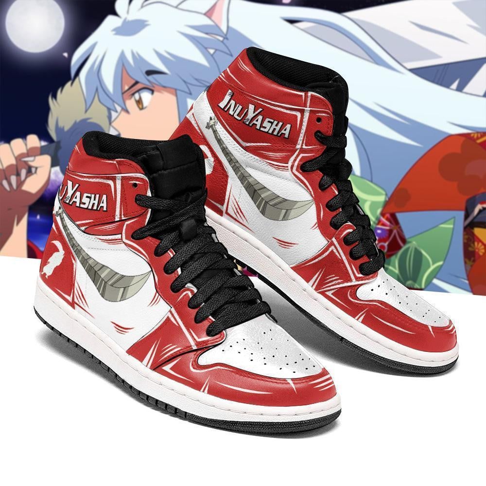 Inuyasha Tessaiga JD1s Sneakers Iron-Crushing Fang Inuyasha JD1s Sneakers, Air Jordan Hightop