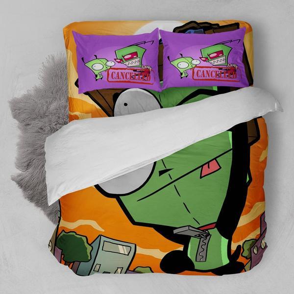 Invader Zim A 3D Customized Duvet Cover Bedding Set