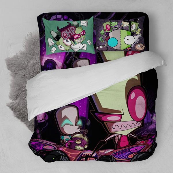 Invader Zim C 3D Customized Duvet Cover Bedding Set
