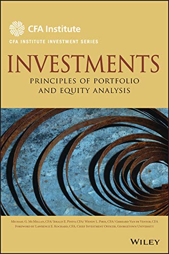 Investments: Principles of Portfolio and Equity Analysis (CFA Institute Investment Series Book 37) (PDF/EPUB Version)