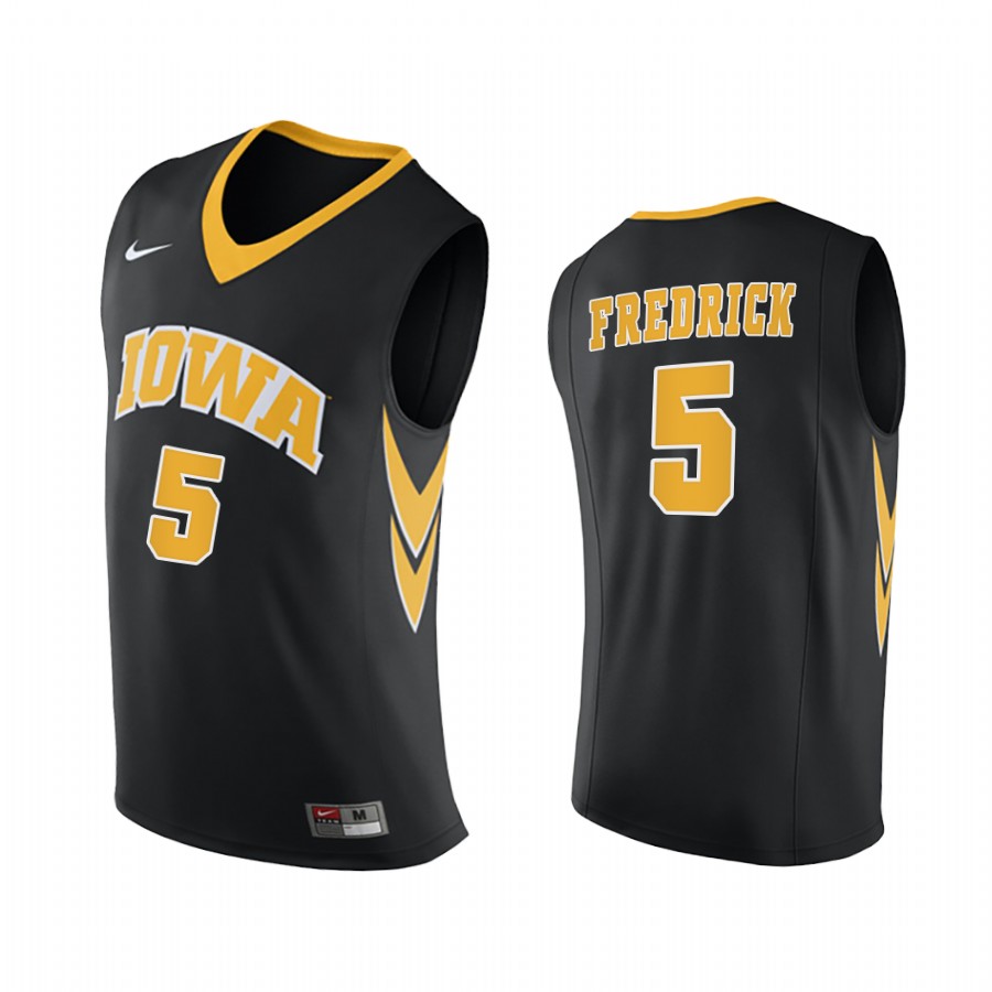Iowa Hawkeyes C.J. Fredrick Black 2020-21 College Jersey