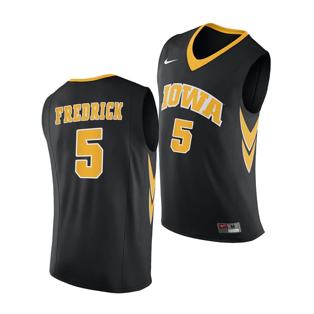 Iowa Hawkeyes C.J. Fredrick Black 2020-21 College Jersey Men