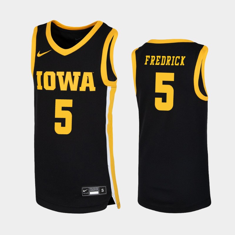 Iowa Hawkeyes CJ Fredrick Black College Jersey