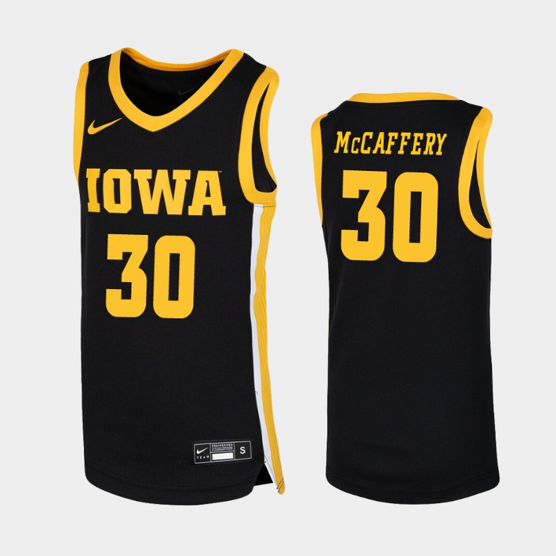 Iowa Hawkeyes Connor McCaffery Black College Jersey