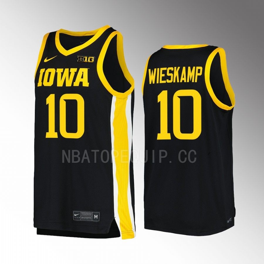 Iowa Hawkeyes Joe Wieskamp Jersey College Black Uniform