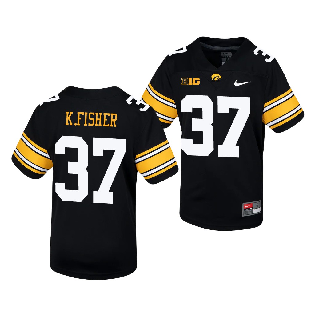 Iowa Hawkeyes Kyler Fisher Black Untouchable Jersey