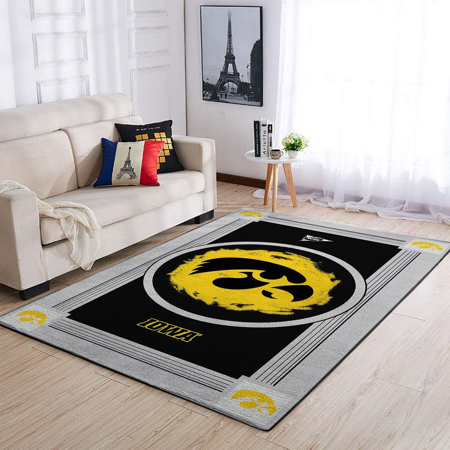 Iowa Hawkeyes Living Room Area Rectangle Rug
