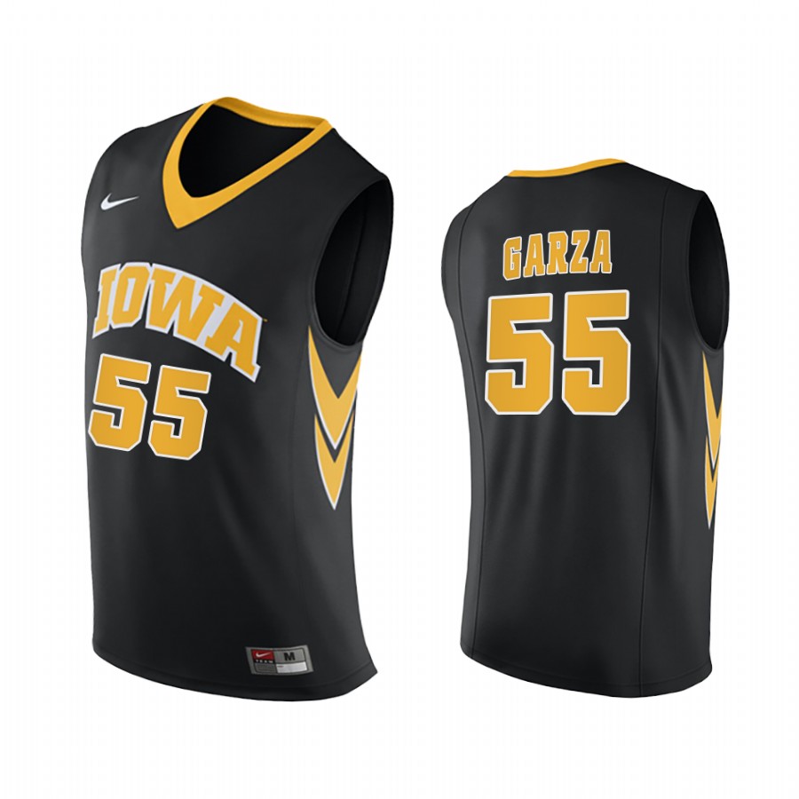 Iowa Hawkeyes Luka Garza Black 2020-21 College Jersey